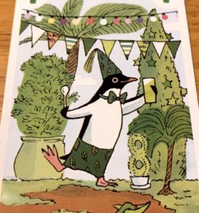 ペンギンパーティに登場する緑色のアデリーペンギン