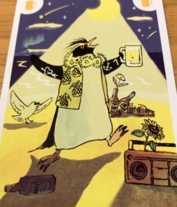 ペンギンパーティに登場する黄色のイワトビペンギン