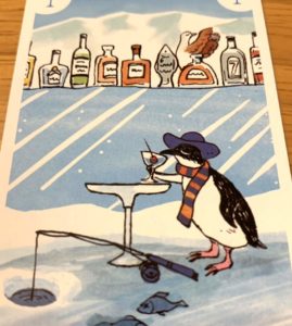 ペンギンパーティに登場する水色のコガタペンギン